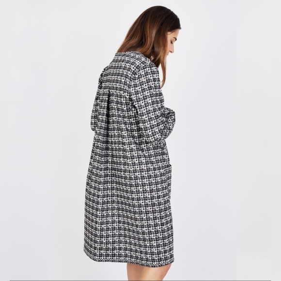 Max Studio Houndstooth Duster Jacket | NWT | Sz. M - Picture 9 of 9